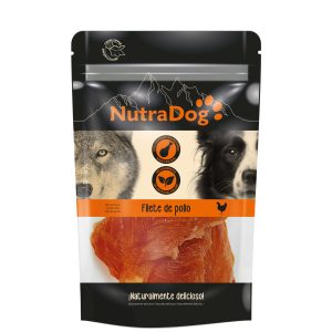 ntd snack filetes de pollo nutradog empaquetado