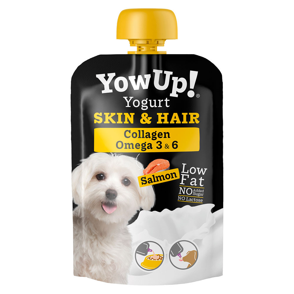 yogur para perros yowup piel y pelo salmon